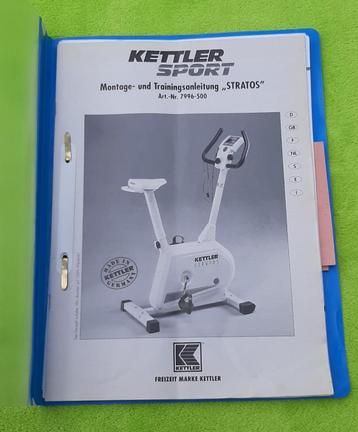 GRATIS Handleiding Hometrainer –> Kettler STRATOS / 7996-500