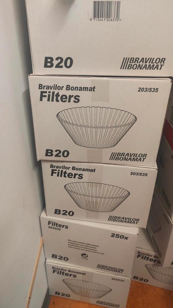 Filters voor Bravilor Bonamat B20 Horeca koffiezetapparaat, Witgoed en Apparatuur, Koffiezetapparaten, Nieuw, Gemalen koffie, Koffiemachine