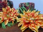Nieuwe partij kunstbloemen oranje betaalbaar versiering, Binnen, Info@rodebeagle.nl, Rode Beagle kunstbloemen, Nieuw