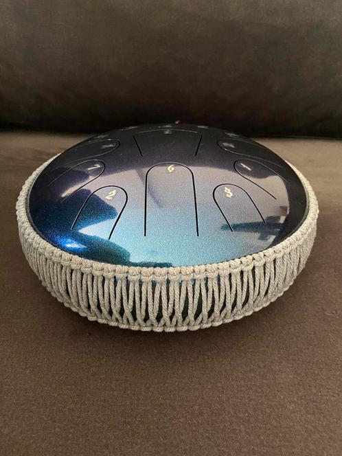 12 inch Steel Tongue Drum – 31cm groot metallic blauw, Muziek en Instrumenten, Percussie, Nieuw, Melodische percussie, Ophalen of Verzenden