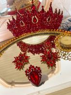 kroon ring oorbellen set bruiloft, Ophalen of Verzenden, Nieuw, Overige materialen