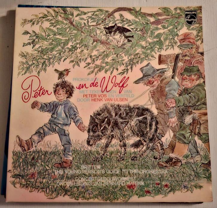 Peter en de Wolf LP - Prokofjev, Britten - Philips, Cd's en Dvd's, Cd's | Klassiek, Gebruikt, Orkest of Ballet, Modernisme tot heden