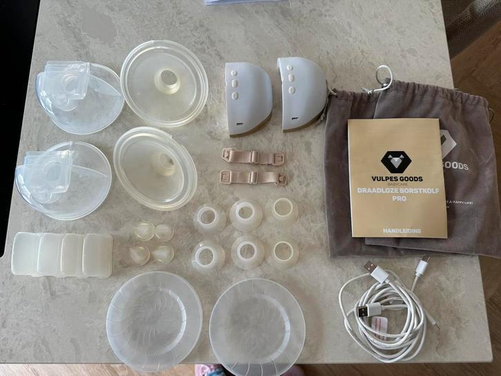 Vulpes Goods Elektrische Draadloze Borstkolf PRO – 2 stuks, Kinderen en Baby's, Babyvoeding en Toebehoren, Zo goed als nieuw, Borstkolf