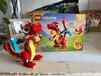 LEGO Creator 3-in-1 Rode Draak - Compleet, Ophalen of Verzenden, Zo goed als nieuw, Complete set, Lego