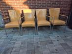 4x Bert Plantagie design lederen stoelen stoel, keukenstoel, Ophalen, Vier