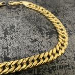 18k gouden armband prachtig schakel cuban gourmet, Sieraden, Tassen en Uiterlijk, Armbanden, Ophalen of Verzenden, Zo goed als nieuw