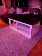 Zware salontafel met dikke glasplaat, ophalen in Assen!, Ophalen, Gebruikt, 50 tot 100 cm, Minder dan 50 cm