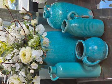 Vazenset, incl.kunstbloemen beschikbaar voor biedingen