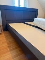 Boxspring antraciet 180x200, Ophalen, 210 cm, Tweepersoons, Zo goed als nieuw