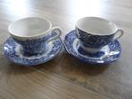 Blauw Engels servies., Antiek en Kunst, Ophalen of Verzenden