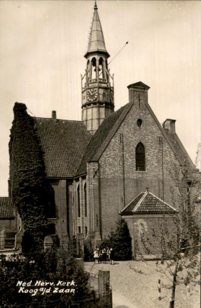 Koog a/d Zaan - Ned Herv Kerk, Verzamelen, Ansichtkaarten | Nederland, Ongelopen, Noord-Holland, Voor 1920, Ophalen of Verzenden