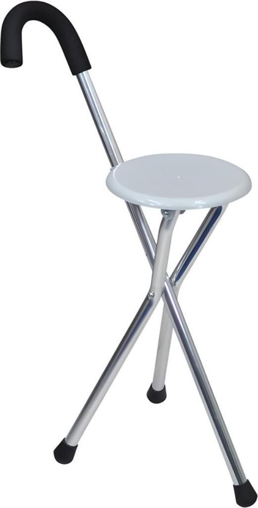 Wandelstok met zitje (grijs), Diversen, Wandelstokken, Nieuw, Opvouwbaar, Verzenden