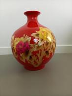 Pols Potten Wheat straw - Vaas - Rood, Ophalen, Aardewerk of Porselein, Zo goed als nieuw, Minder dan 50 cm