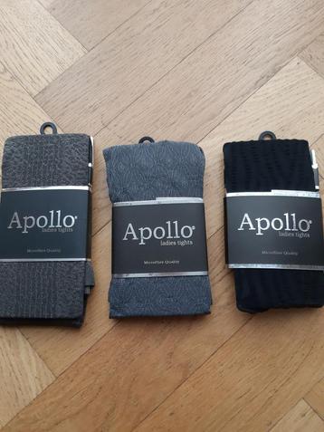 Apollo pantys 50 en 80 denier zwart en grijs lxl beschikbaar voor biedingen