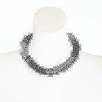 Nieuwe ketting van Manouk zilver en grijs., Ophalen of Verzenden, Nieuw, Zilver