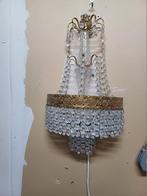 Kristallen Wandlamp.45 cm hoog zie foto, Antiek en Kunst, Antiek | Lampen, Ophalen