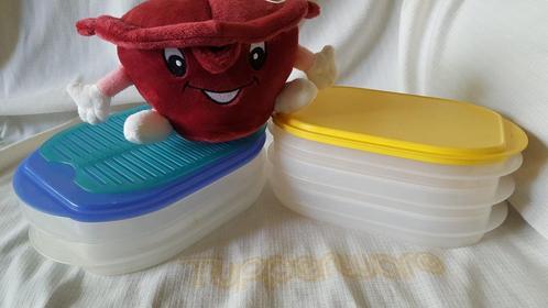 Tup. adv. 12: Stapeldrie vleeswarendoos kaasdoos, Huis en Inrichting, Keuken | Tupperware, Gebruikt, Overige typen, Ophalen of Verzenden