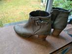 Manas leren enkellaars taupe maat 41, Kleding | Dames, Schoenen, Overige kleuren, Lage of Enkellaarzen, Manas, Ophalen of Verzenden