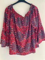 Rode meerkleurige bloem blouse 50 boohoo, Ophalen of Verzenden, Zo goed als nieuw, Maat 46/48 (XL) of groter, Rood