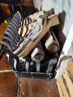 Gashaard met sierblokken - Snel ophalen!, Huis en Inrichting, Kachels, Ophalen, Gebruikt, Gas, Inbouw