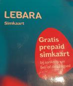 Lebara Simkaart - Gratis Prepaid nieuwe geseald 150 stuks, Ophalen of Verzenden, Nieuw, KPN, Simkaart