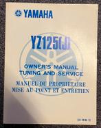 Owners Manual crossmotor Yamaha YZ125(J) - model 1982., Ophalen of Verzenden, Nieuw