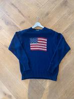 Vintage Ralph Lauren Amerikaanse vlag sweater, Maat 52/54 (L), Blauw, Zo goed als nieuw, Ralph lauren