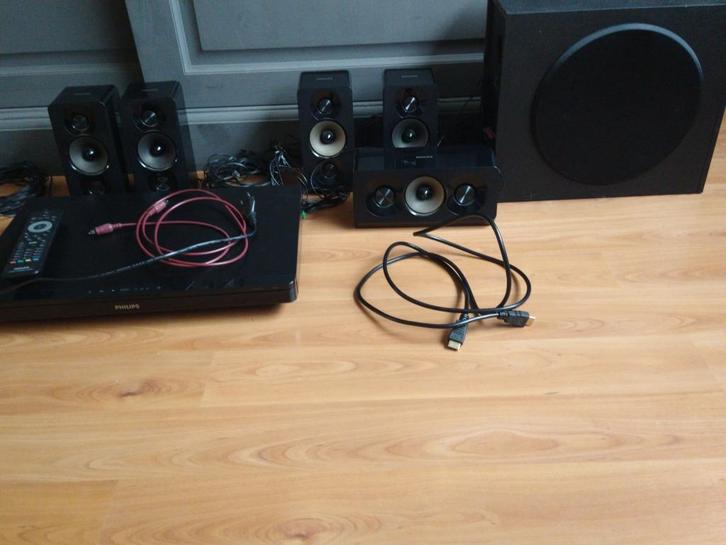 Philips home cinema set met  DVD, Audio, Tv en Foto, Home Cinema-sets, Gebruikt, Dvd-speler, 5.1-systeem, 70 watt of meer, Philips