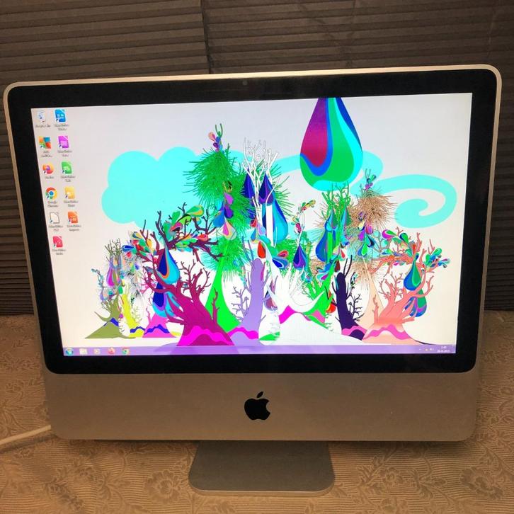 iMac 7,1 (2007) met Windows 7! – Leuke eerste kindercomputer, Computers en Software, Apple Desktops, Gebruikt, iMac, SSD, 2 tot 3 Ghz