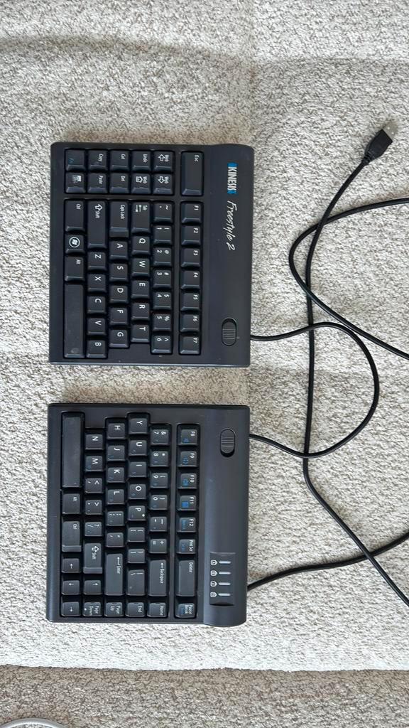 Kinesis Freestyle 2 Ergonomisch Toetsenbord, Computers en Software, Toetsenborden, Gebruikt, Qwerty, Bedraad, Ergonomisch, Ophalen