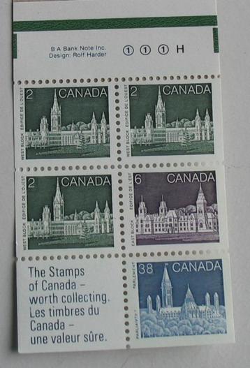 Postzegelblokje Canada Parlementsgebouwen beschikbaar voor biedingen