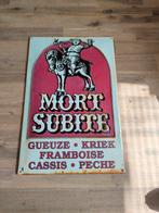 Oude Mort Subite Emaille Reclamebord, Antiek en Kunst, Ophalen of Verzenden