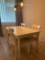 IKEA EETTAFEL MET 4 STOELEN!, Huis en Inrichting, Tafels | Eettafels, Ophalen of Verzenden, Gebruikt, Rechthoekig, 50 tot 100 cm
