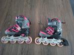 Verstelbare Skeelers maat 31-34 roze met grijs., Sport en Fitness, Overige merken, Kinderen, Ophalen of Verzenden, Inline skates 4 wielen