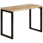 SMALLE Eettafel Nikki 110X50X76 Cm Massief Mangohout blank, 100 tot 150 cm, Verzenden, Nieuw, 50 tot 100 cm
