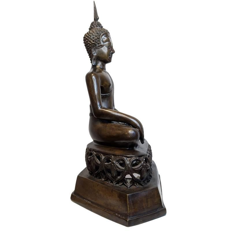 Oud Thais bronzen Boeddhabeeld, Ophalen of Verzenden, Gebruikt