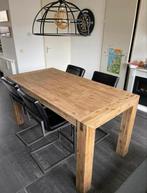 Pronto eettafel met 4 hoge stoelen MOET SNEL WEG, Huis en Inrichting, Tafels | Eettafels, 100 tot 150 cm, Zo goed als nieuw, Vier personen