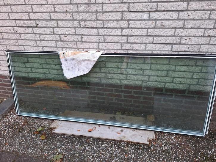 Drie grote HR thermopane ramen - teab, Doe-het-zelf en Verbouw, Glas en Ramen, Gebruikt, Gevelraam of Ruit, 160 cm of meer, Minder dan 80 cm