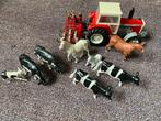 Britains Massey Ferguson 2680, cultivator, koeien en paarden, Hobby en Vrije tijd, Modelauto's | 1:32, Ophalen of Verzenden, Gebruikt
