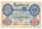 Duitsland 20 Mark 1914 Reichsbanknote, Postzegels en Munten, Bankbiljetten | Europa | Niet-Eurobiljetten, Ophalen of Verzenden