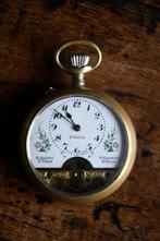 Antiek Swiss Made 8-daags Hebdomas zakhorloge ca. 1900, Antiek en Kunst, Antiek | Klokken, Ophalen of Verzenden
