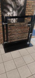 50m 100cm 656 dubbelstaafmat Zwart + Poort Aanbieding, Met poort, Nieuw, Dubbelstaafmat hekwerk, Ophalen of Verzenden
