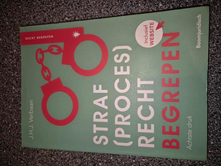 J.H.J. Verbaan - Straf(proces)recht begrepen, Boeken, Wetenschap, Zo goed als nieuw, Ophalen of Verzenden