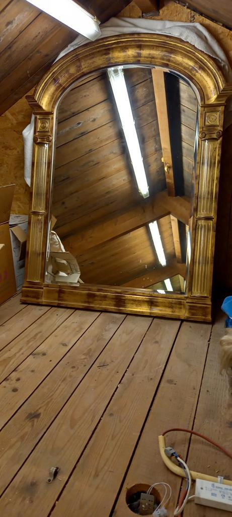 Fraaie klassieke spiegel, facet geslepen. In perfecte staat., Antiek en Kunst, Antiek | Spiegels, Rechthoekig, Ophalen of Verzenden