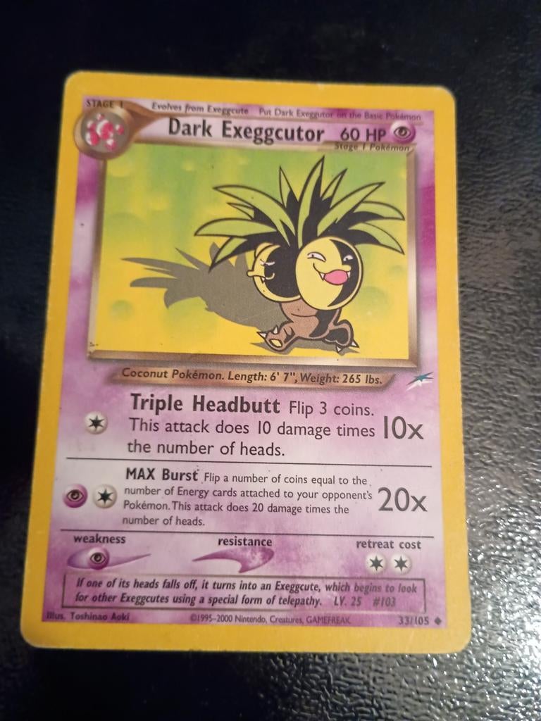 Dark Exeggcutor 33/105 Engels, Verzenden, Nieuw