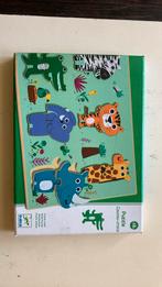 Djeco houten dieren puzzel vanaf 18 mnd ( compleet), Ophalen, 10 tot 50 stukjes, Zo goed als nieuw, Van hout