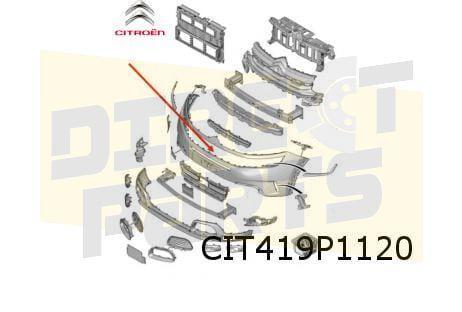 Citroën C5 Aircross voorbumper (bij PDC) (te spuiten) Origin, Auto-onderdelen, Carrosserie en Plaatwerk, Bumper, Citroën, Voor