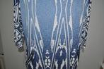 FA35 Magna Jurk Blauw Wit maat 52 / 54, Kleding | Dames, Grote Maten, Blauw, Jurk, Ophalen of Verzenden, Magna