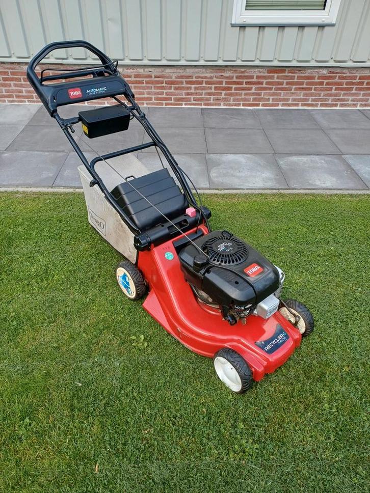 Toro 48 Aluminium 6pk B&S met variabele aandrijving! Netjes, Tuin en Terras, Grasmaaiers, Zo goed als nieuw, Benzine-grasmaaier