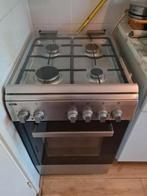 Etna RVS gasfornuis met oven 50 cm breed, Witgoed en Apparatuur, Fornuizen, Ophalen of Verzenden, Grill, Gas, 4 kookzones